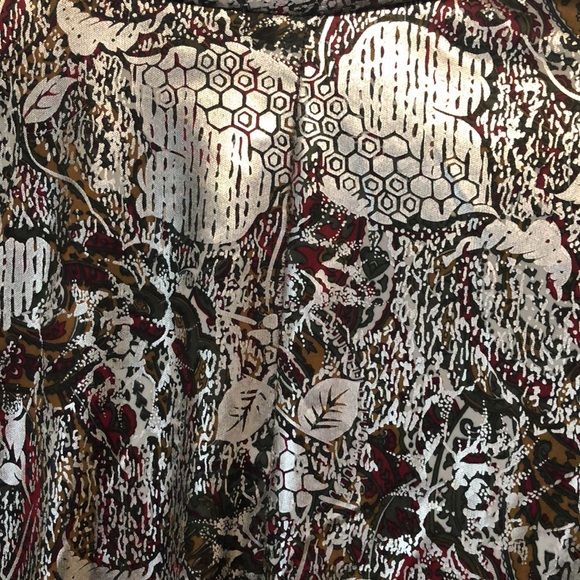 Vintage Pacific I.D. jacket Women's Ones Size coat foil look abstract art deco - Picture 9 of 11